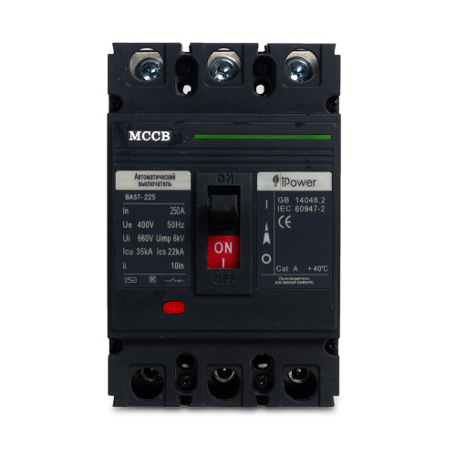 Автоматический выключатель iPower ВА57-250 3P 250A