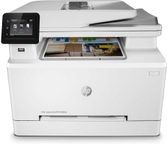 МФУ HP 7KW74A Color LaserJet Pro MFP M283fdn Prntr (A4) Printer/Scanner/Copier/Fax/ADF, 600 dpi, 21 ppm, 800 MHz, 256 MB DDR, 256 MB Flash, tray 250 pages, USB+Ethernet, Duty cycle 40000 pages
