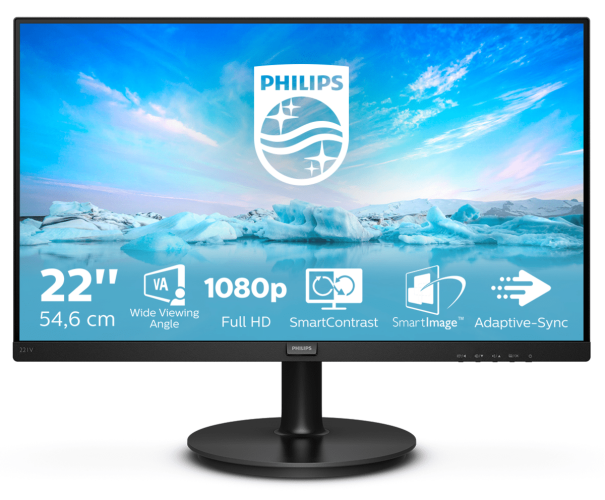 Монитор LCD 21.5'' 16:9 1920х1080(FHD) VA, 75 Hz, 250 cd/m2, 3000:1, 4ms, VGA, HDMI, Tilt, Black