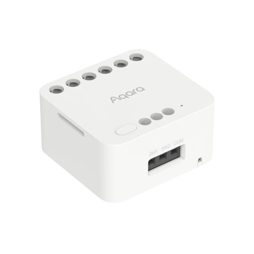 Реле двухканальное с сухим контактом Aqara Dual Relay Module T2