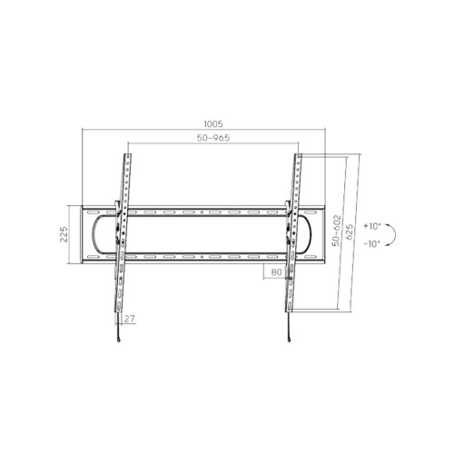 Кронштейн XG W-60120T для ТВ и мониторов 60"-120"