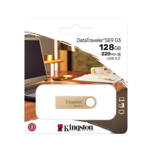 USB-накопитель Kingston DataTraveler SE9 G3 DTSE9G3/128GB 128GB Золотистый