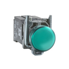 Сигнальная лампа SE XB4BVM3 22мм зелёная 230-240В