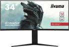 Монитор LCD 34'' 21:9 3440x1440(UWQHD) VA, Curved, 400cd/m2, 3000:1, 80M:1, 1ms, VGA, 2xHDMI, 2xDP, USB-Hub, Height adj, Pivot, Tilt, Swivel, Speakers, 3Y, Black