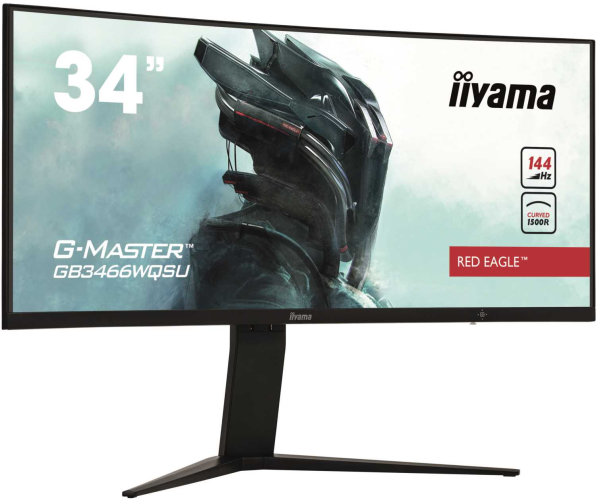Монитор LCD 34'' 21:9 3440x1440(UWQHD) VA, Curved, 400cd/m2, 3000:1, 80M:1, 1ms, VGA, 2xHDMI, 2xDP, USB-Hub, Height adj, Pivot, Tilt, Swivel, Speakers, 3Y, Black