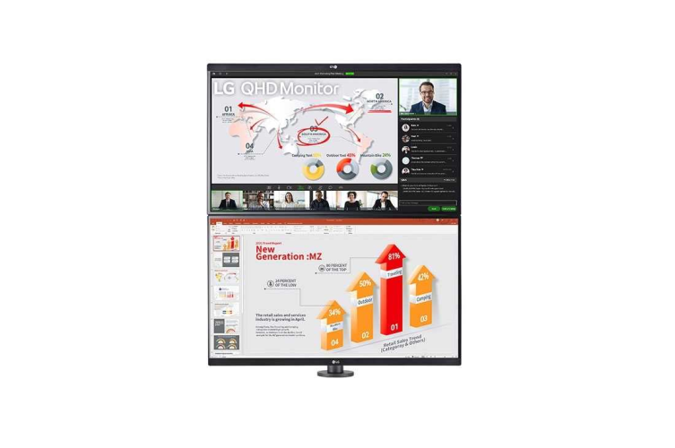 Монитор жидкокристаллический LG 27QP88D-BS Монитор LCD 27'' 16:9 2560х1440(WQHD) IPS, nonGLARE, Нет, 350cd/m2, H178°/V178°, 1000:1, 16,7 миллионов цветов, 5ms, HDMI, DP, USB-C, USB-A. Height adj, Tilt, Swivel, 2Y, Black