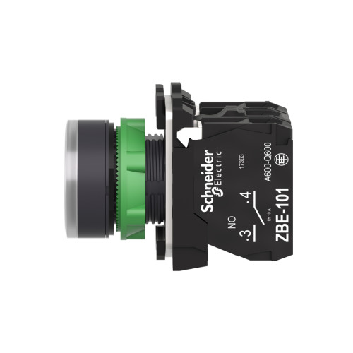 Кнопка SE XB5AW31B5 22мм 24В с подсветкой белая