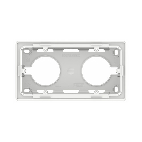 Коробка SE NU800418 Unica New для открытой установки двухпостовая белый