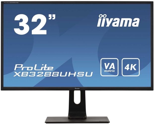 Монитор LCD 31.5'' [16:9] 3840x2160(UHD 4K) VA, nonGLARE, 300cd/m2, H178°/V178°, 3000:1, 80M:1, 1.07B, 3ms, DVI, 2xHDMI, DP, USB-Hub, Height adj, Tilt, Swivel, Speakers, Audio out, 3Y, Black