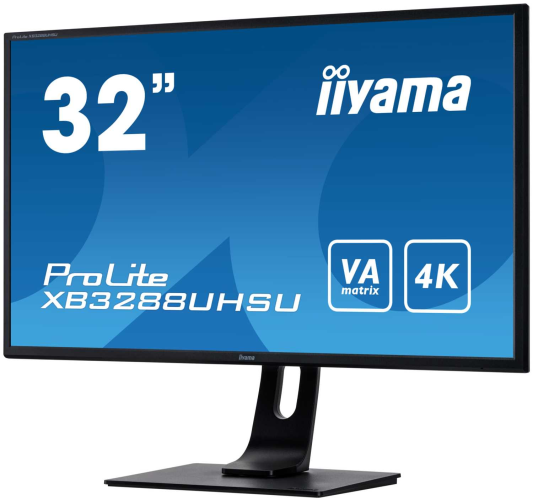 Монитор LCD 31.5'' [16:9] 3840x2160(UHD 4K) VA, nonGLARE, 300cd/m2, H178°/V178°, 3000:1, 80M:1, 1.07B, 3ms, DVI, 2xHDMI, DP, USB-Hub, Height adj, Tilt, Swivel, Speakers, Audio out, 3Y, Black