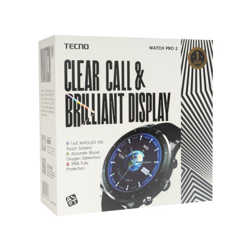 Смарт часы TECNO Watch Pro 2 WP02 Dark Grey