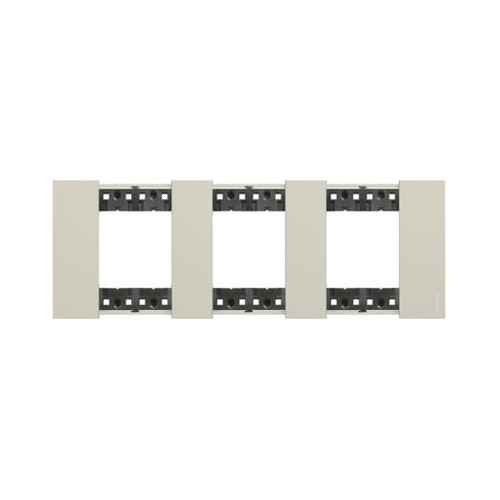 Рамка декоративная Bticino KA4802M3KM Living Now 3 поста (2+2+2) песочный