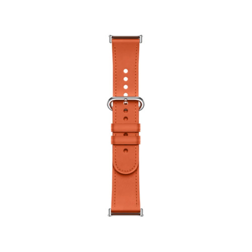 Кожаный сменный браслет Xiaomi Leather Quick Release Strap Coral orange