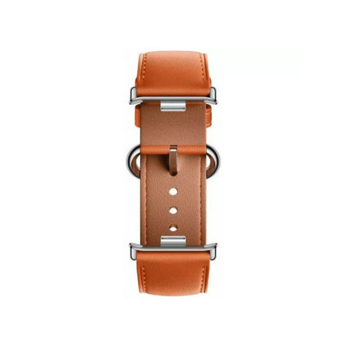 Кожаный сменный браслет Xiaomi Leather Quick Release Strap Coral orange