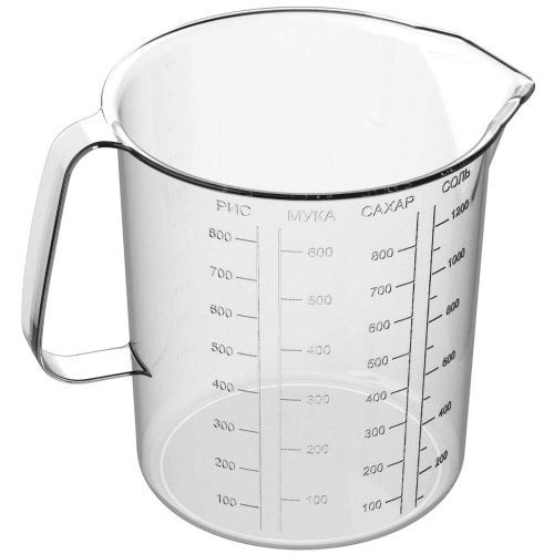 Бытпласт КРУЖКА МЕРНАЯ 1Л (Бесцветный)
