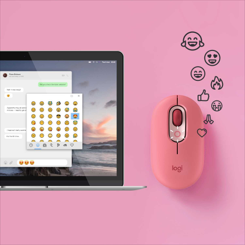 Мышь беспроводная Logitech POP MOUSE, Heartbreaker Rose (M/N: MR0092)