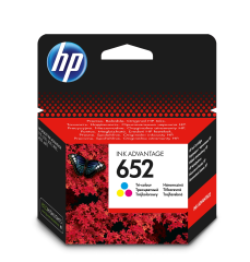 HP 652 Tri-Color Original Ink Cartridge для HP DeskJet Ink Advantage 1100, 2100, 2200, 3600, 3700, 3800, 4500, 4600, 5000, 5200 series