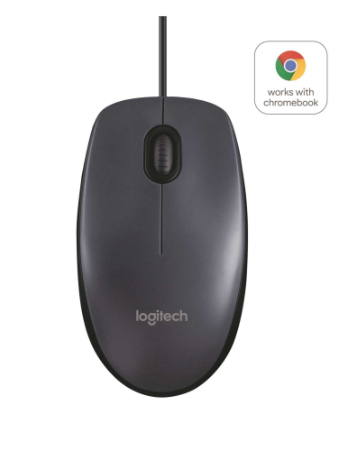 Мышь Logitech B100 Black (черная, оптическая 800dpi, USB, 1.8м) (арт. 910-003357, M/N: M-U0026)