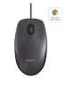 Мышь Logitech B100 Black (черная, оптическая 800dpi, USB, 1.8м) (арт. 910-003357, M/N: M-U0026)