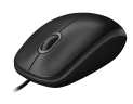 Мышь Logitech B100 Black (черная, оптическая 800dpi, USB, 1.8м) (арт. 910-003357, M/N: M-U0026)