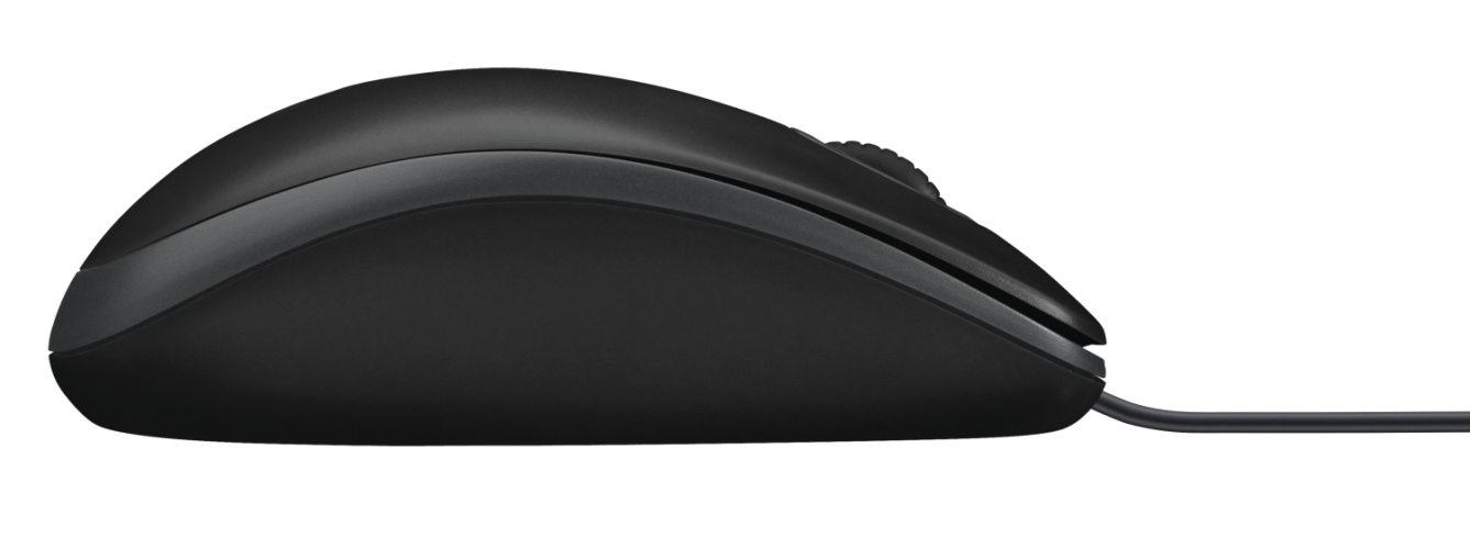 Мышь Logitech B100 Black (черная, оптическая 800dpi, USB, 1.8м) (арт. 910-003357, M/N: M-U0026)