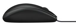 Мышь Logitech B100 Black (черная, оптическая 800dpi, USB, 1.8м) (арт. 910-003357, M/N: M-U0026)