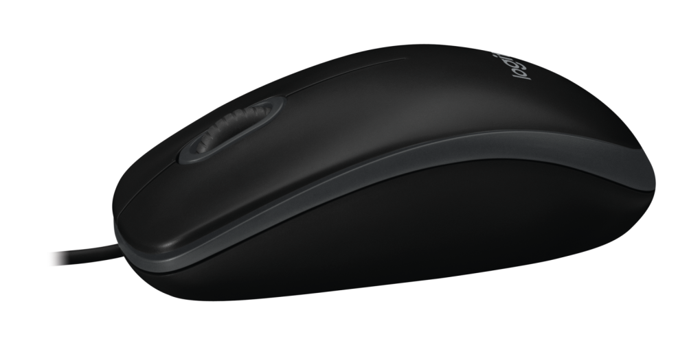 Мышь Logitech B100 Black (черная, оптическая 800dpi, USB, 1.8м) (арт. 910-003357, M/N: M-U0026)