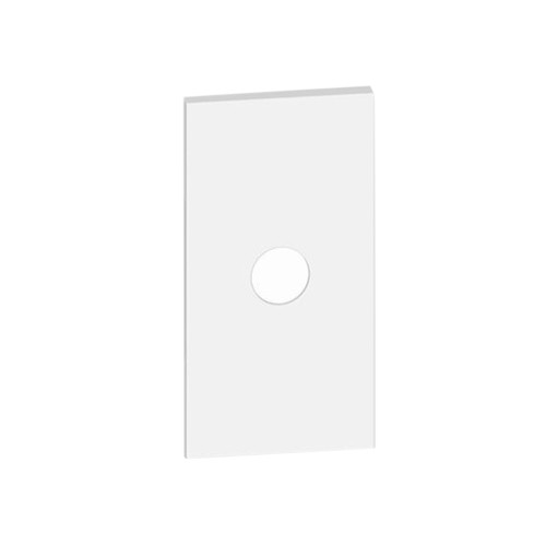 Лицевая панель Bticino KW08М2 Living Now для TV розеток и каб. выводов с 1 отверстием 2 модуля белый