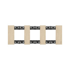 Рамка декоративная Bticino KA4802M3ZW Living Now 3 поста 6 модулей Золото