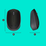 Мышь беспроводная Logitech B170 Black (черная, оптическая, 1000dpi, 2.4 GHz/USB-ресивер) (M/N: M-R0060 / C-U0010)