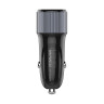 Автомобильное зарядное устройство LDNIO C510Q 2*USB（A,C) Type-C Чёрный