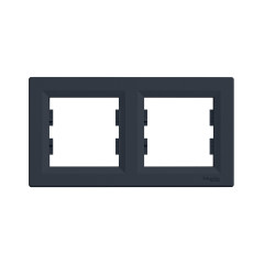 Рамка горизонтальная SE EPH5800271 Asfora 2 постовая антрацит