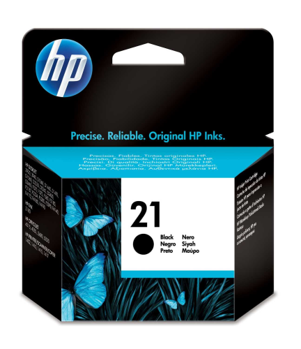 Картридж HP 21 Black Original Ink Cartridge для HP DeskJet F300, D1400, D1500, D2300, D2400, F2100, F2200, F22200, F4100 series, HP OfficeJet 4300, 5600, J3600, J5500 series, HP Printer / Scanner / Copier 1400 series, HP Fax 3100 series