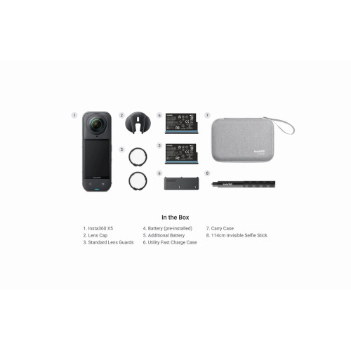 Экшн-камера Insta360 X5 Essentials Bundle