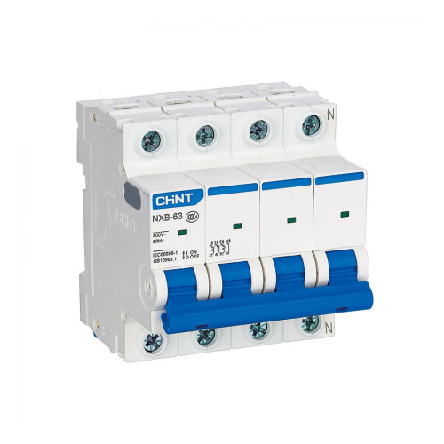 Автоматический выключатель CHINT NXB-63S 4P 50A C 4,5kA