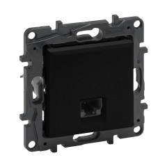 Информационная розетка одинарная Niloe Step RJ45 Кат.6e UTP Чёрный