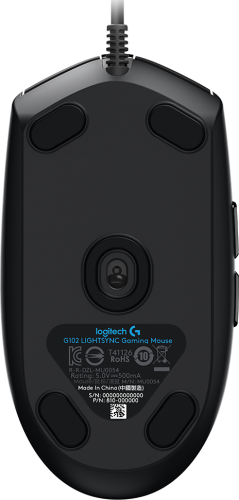 Мышь игровая Logitech G102 LIGHTSYNC, Black (арт. 910-005823, M/N: MU0054)