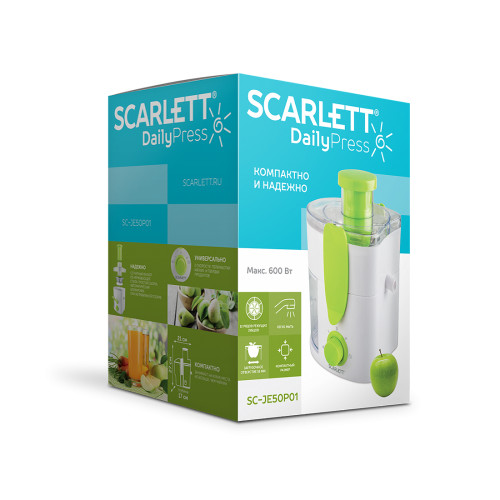 Соковыжималка центробежная Scarlett SC-JE50P01