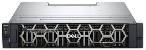 Хранилище Dell/PowerVault ME5224 2U/32Gb FC Type-B 8 Port Dual Controller (2xSFP+, FC32, 32GB - 2 pcs.)/12x1.92Tb SSD SAS RI 24Gbps/PSNBD3Y/2x580W