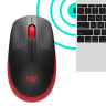 Мышь беспроводная полноразмерная Logitech M190 Red (M/N: MR0087 / CU0019)