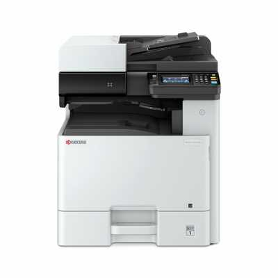 МФУ лазерное Kyocera ECOSYS M8130cidn (A3), Printer/Scanner/Copier, цветное, 1200x1200 dpi, 30/15 ppm (A4/A3), 1.5 GB, 1.2 GHz, tray 100+500 sheets, USB+Ethernet, Duplex, 50-sheet ADF, drum 200k, starter toner