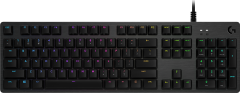 Клавиатура игровая Logitech G512 CARBON LIGHTSYNC RGB Mechanical Gaming Keyboard with GX Brown switches-CARBON-RUS-USB-N/A-INTNL-TACTILE (M/N: Y-U0034)