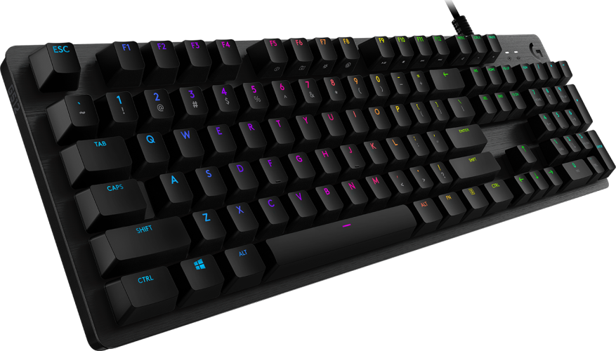 Клавиатура игровая Logitech G512 CARBON LIGHTSYNC RGB Mechanical Gaming Keyboard with GX Brown switches-CARBON-RUS-USB-N/A-INTNL-TACTILE (M/N: Y-U0034)