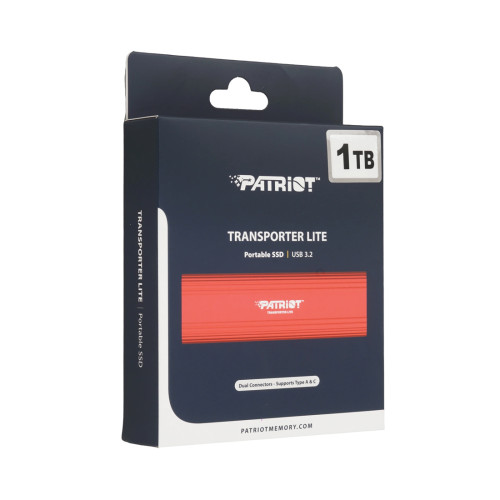 Внешний SSD диск Patriot TRANSPORTER LITE PTPL1TBPEC 1TB Красный