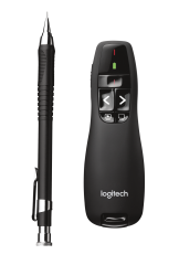 Презентер Logitech R400 (черный, 2.4 GHz, 2 батареи типа AAA, футляр для переноски) (M/N: R-R0008 / C-U0014)