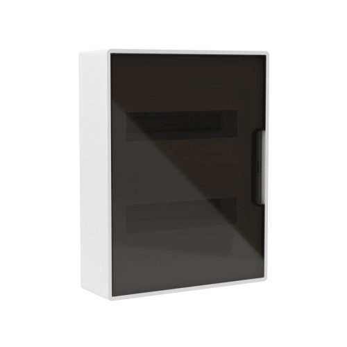 Щиток настенный FRAME белый DKC F24W1WD 24 модуля с тонированной дверцей