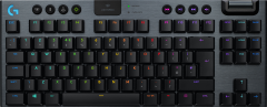 Клавиатура игровая Logitech G915 TKL (механическая, без цифрового блока, с RGB-подсветкой и поддержкой технологии Lightspeed), 2.4GHZ/BT, CLICKY SWITCH (M/N: YR0076 / C-U0018)