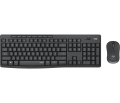 Комплект беспроводной Logitech MK295 с поддержкой SilentTouch (клавиатура+мышь, GRAPHITE, RUS, 2.4GHz) (M/N: Y-R0042 / MR0085 / C-U0010)