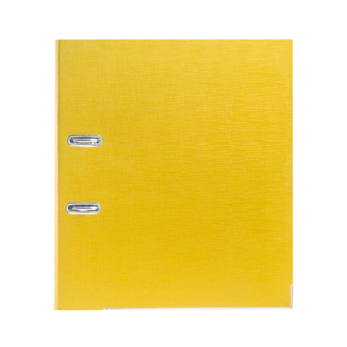 Папка-регистратор Deluxe с арочным механизмом, Office 3-YW5 (3" YELLOW), А4, 70 мм, желтый