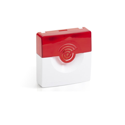 Оповещатель охранно-пожарный комбинированный свето-звуковой Рубеж ОПОП 124-7 24В (корпус бело/красны